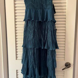 Lulus Tier For The Romance Emerald Green Tiered Lace Midi Dress - Small
